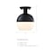Designers Fountain Linden 8 in. 1-Light Matte Black Mid-Century Modern Semi Flush Mount with Etched Opal Glass Shade D321M-SF-MB - alternate 8